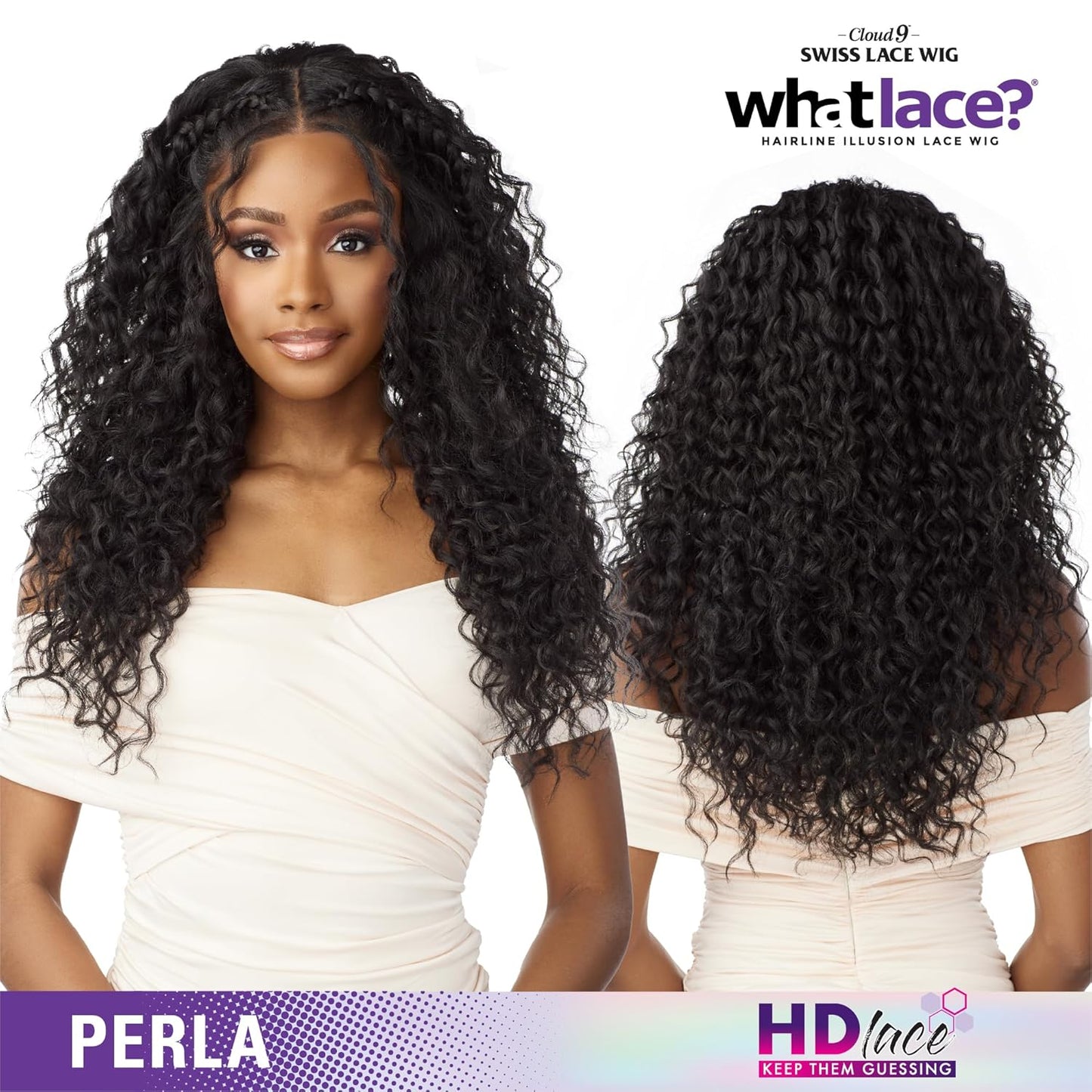 What Lace 13X6 Wigs - Perla Glueless Synthetic Wig Cloud 9 with Preplucked Hairline Hd Lace - Whatlace Perla (BALAYAGEHAZELNUT)