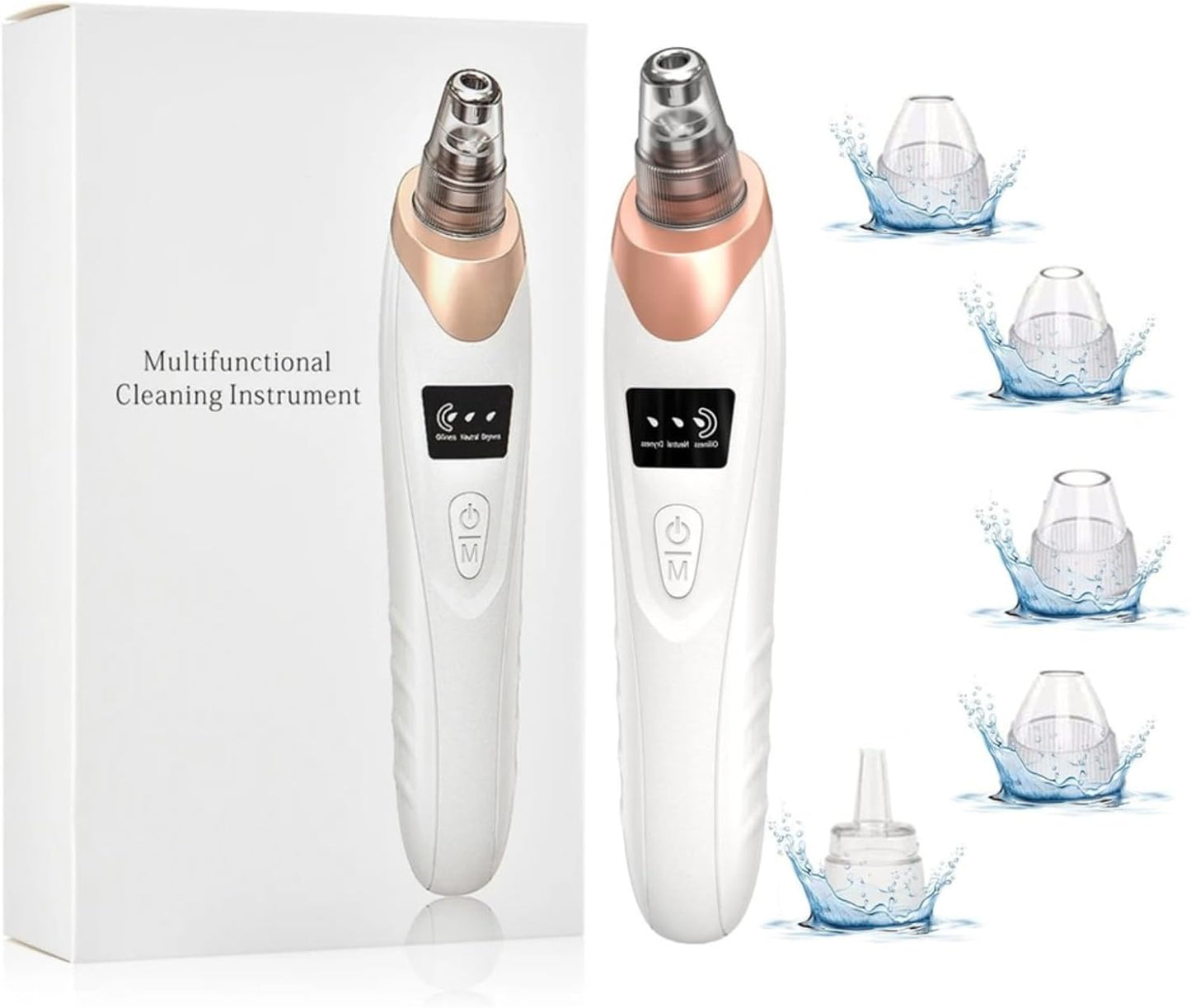 2024 Newest Blackhead Remover Pore Vacuum,Facial Pore Cleaner-5 Suction Power,5 Probes,Usb Rechargeable Blackhead Vacuum Kit Electric Acne Extractor Tool for Women