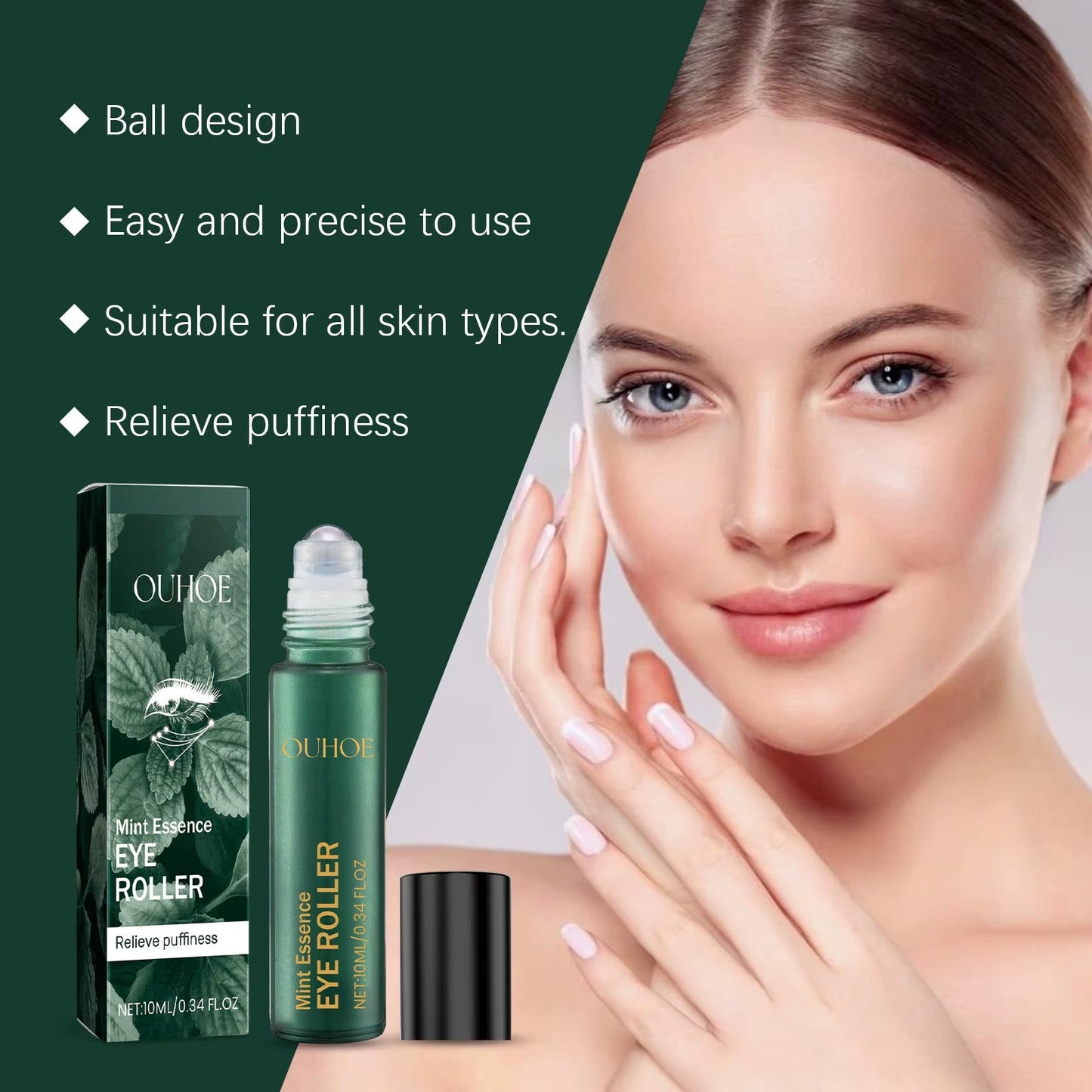 OUHOE Mint Essense™ Eye Roller Serum – Dark Circle & Puffiness Corrector