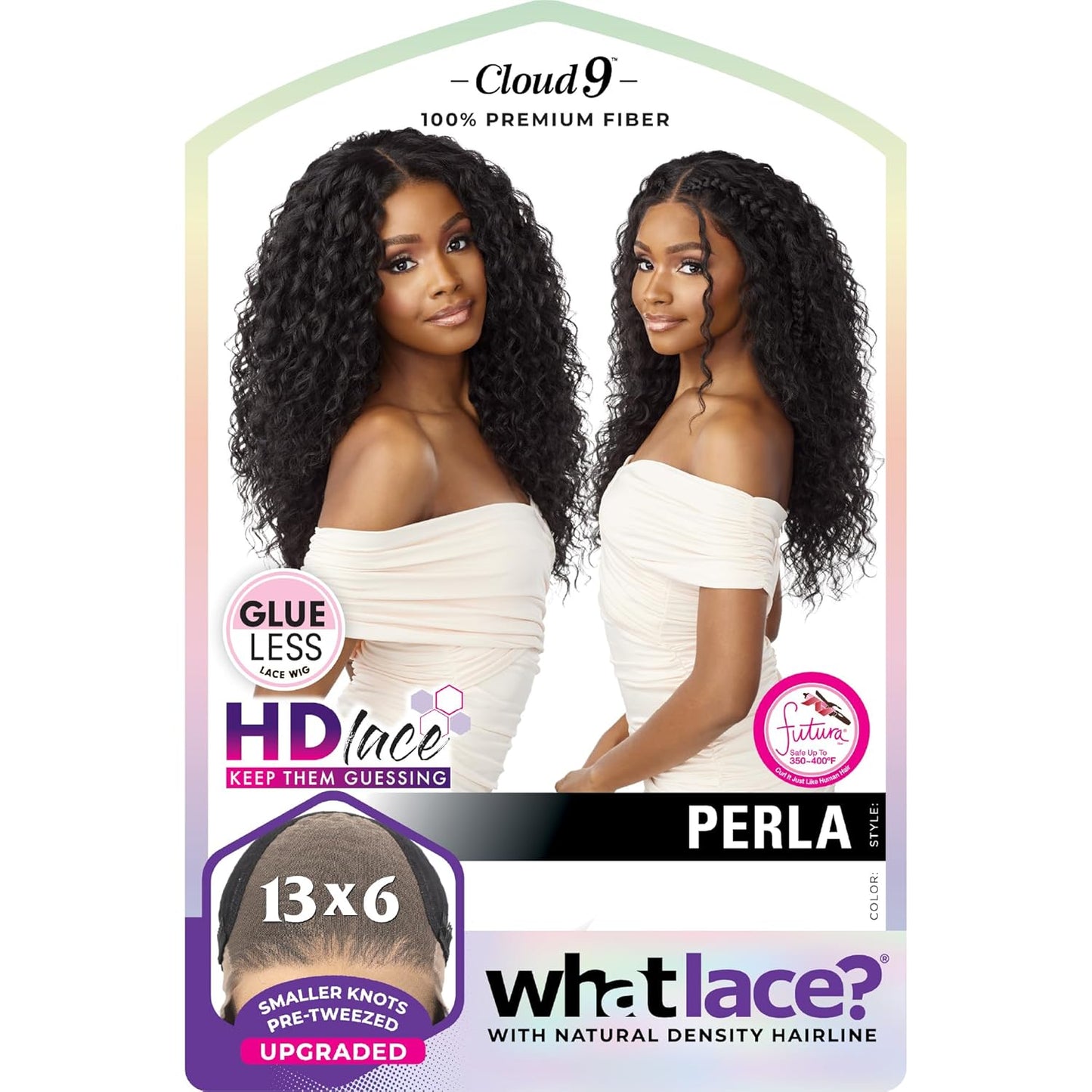 What Lace 13X6 Wigs - Perla Glueless Synthetic Wig Cloud 9 with Preplucked Hairline Hd Lace - Whatlace Perla (BALAYAGEHAZELNUT)