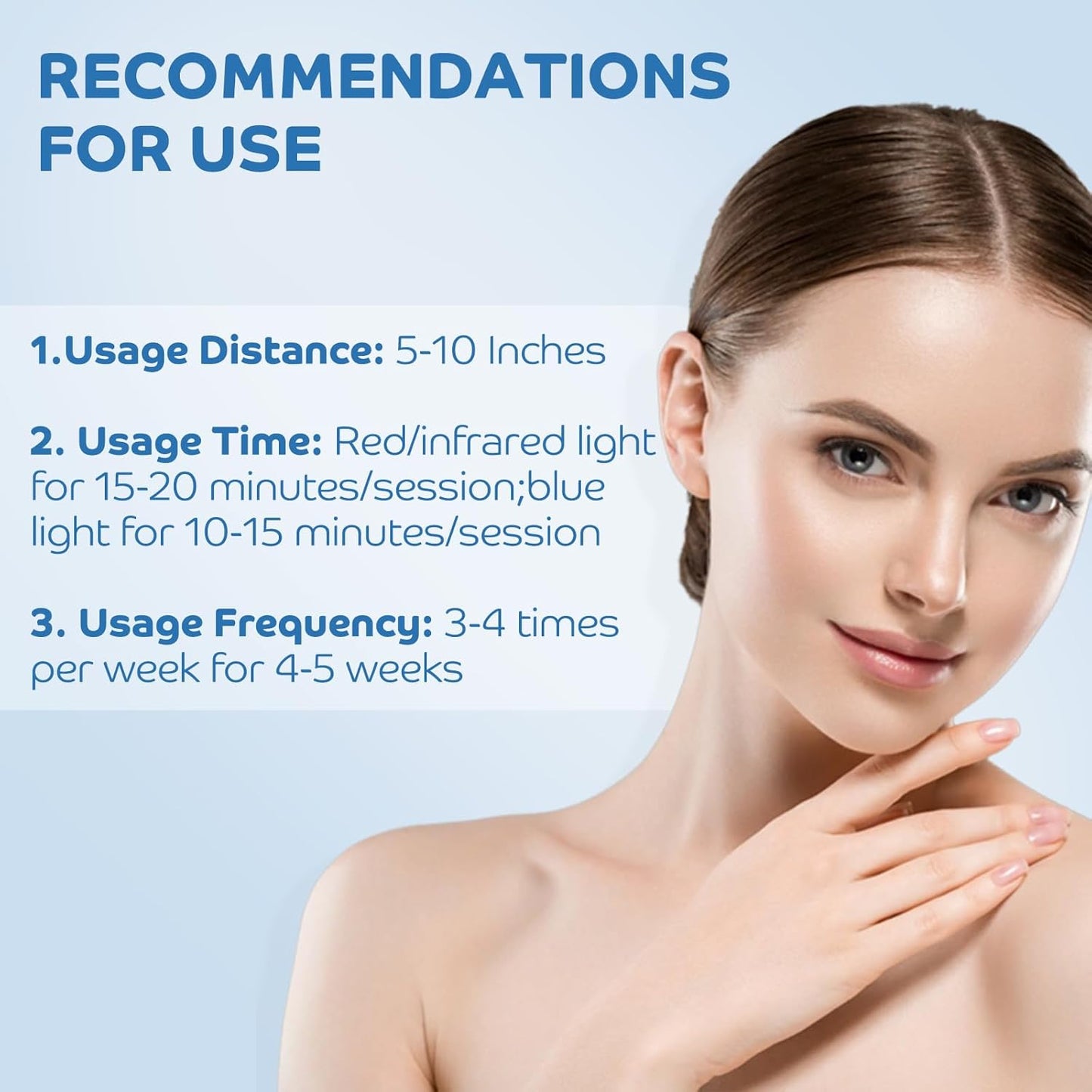 Red Light Therapy for Body, 180 Leds Red and Blue Light Therapy Lamp with Tripod, 3-In-1 Chip Designed 415Nm&660Nm&850Nm Infrared Light Therapy for Face