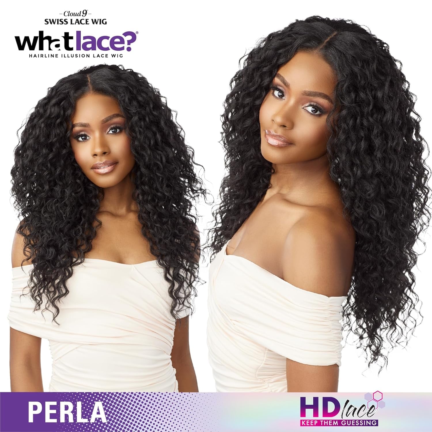 What Lace 13X6 Wigs - Perla Glueless Synthetic Wig Cloud 9 with Preplucked Hairline Hd Lace - Whatlace Perla (BALAYAGEHAZELNUT)