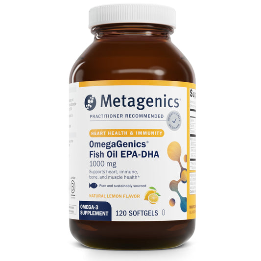 Omegagenics Fish Oil EPA-DHA 1000 Mg - Omega-3 Fish Oil Supplement - for Heart Health, Musculoskeletal Health & Immune System Health* - with DHA & EPA - 120 Softgels